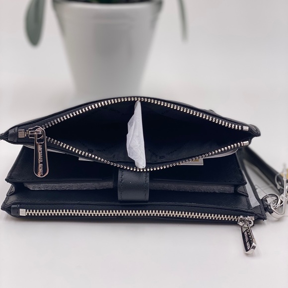 Michael Kors Lg Double Zip Peyton Wallet Black - Picture 5 of 10